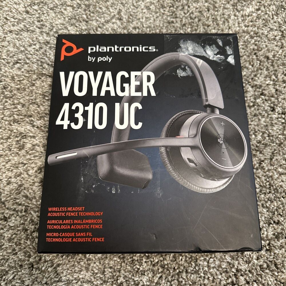 Plantronics Voyager 4310 UC Single Ear Wireless Bluetooth Headset Open Box